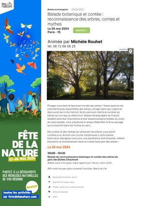 Fête de la Nature 2024, 25 mai