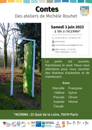 Spectacle de contes de l'atelier ACERMA, 3 Juin 2023